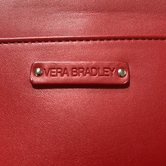 NWOTs Vera Bradley x Disney Parks Red Mickey Mouse Laser Cut Faux Leather Bag - Picture 4 of 15